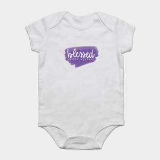 Blessed Beyond Measure Purple Baby Bodysuit